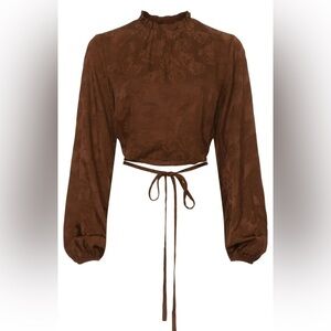 Love, Whit by Whitney Port - Brown Crop Top